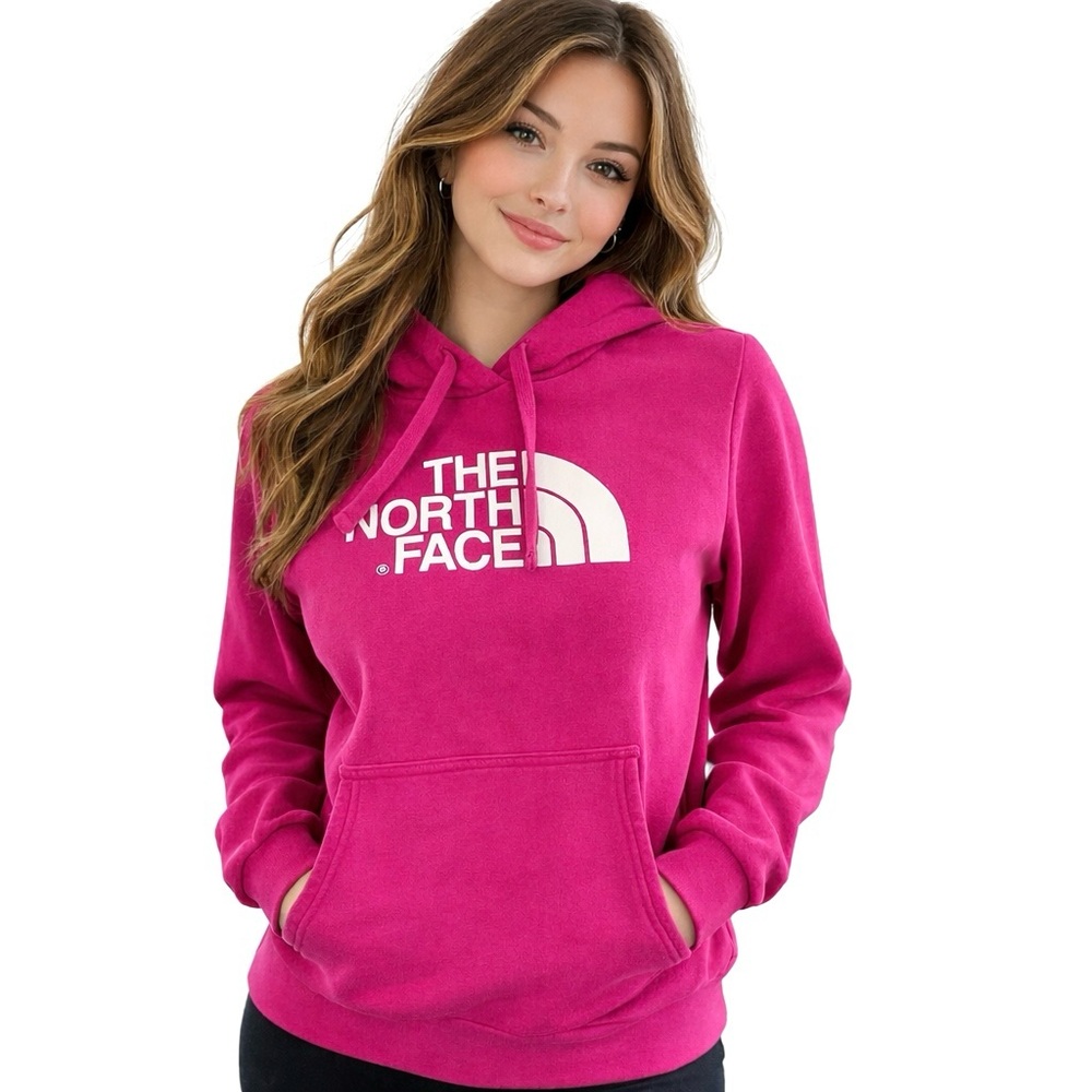 The North Face Half Dome Logo Pink Fuschia Hoodie Size
Medium